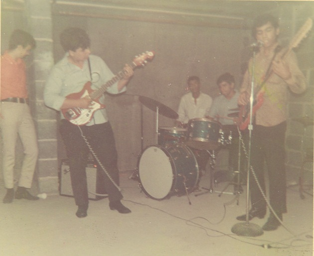 Mario, & Carlos Band playing in NY basement 1967