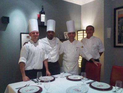 Our Tight Team at the Indigo Restaurant & Lounge at the InterContinental Hotel Miami Florida.