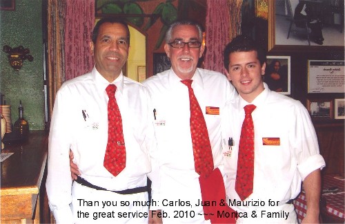 2010 Temporary transition work @ restaurant in Miami Lakes: Carlos, Juan & Maurizio