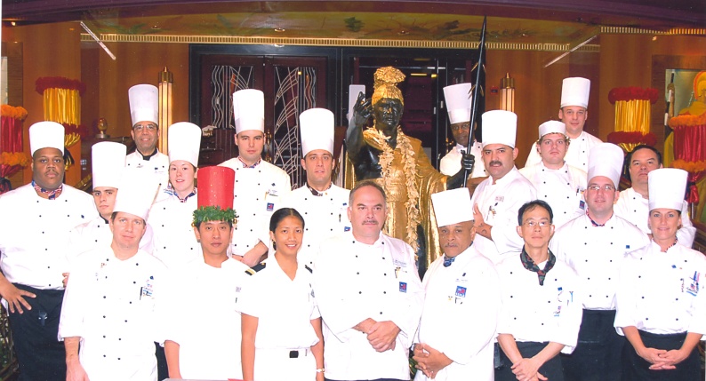 Here is the Final Voyage Chef's Portrait on the "Pride of Hawaii" from Honolulu, Hawaii. 