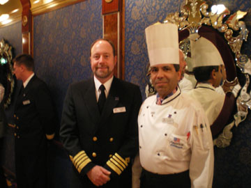 Ex. Sous Chef Carlos with Captain Hoyt NCL.com 3-2008