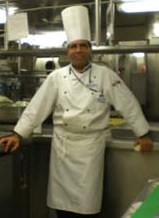 Executive Chef Carlos J. Gutierrez of Bombolini's as Executive Sous Chef on the MS "Pride of America" April 2008 Last Voyage of 3 years in Hawaii.